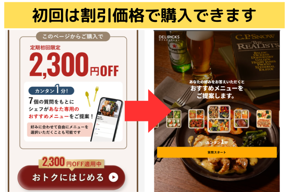デリピックスの割引クーポン