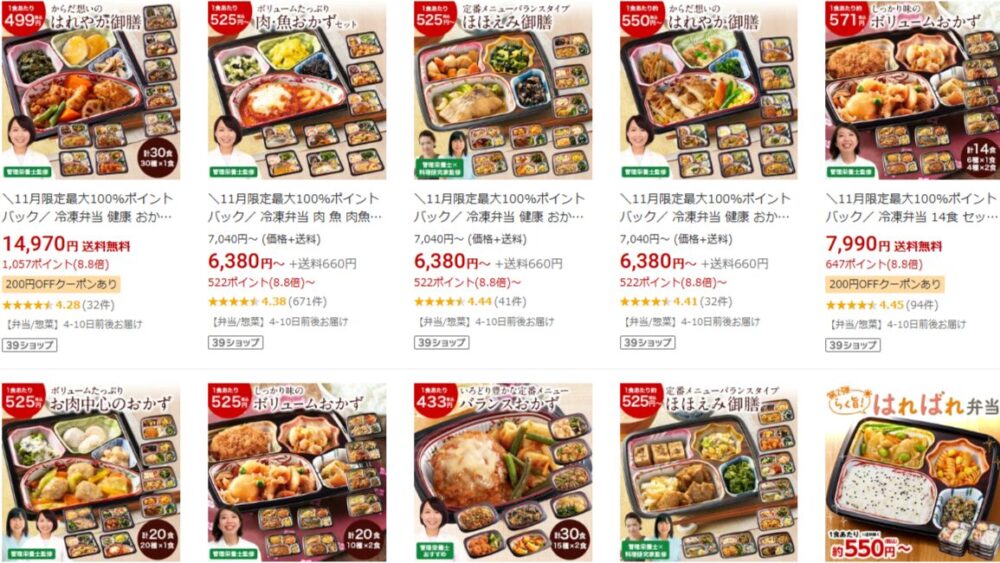 ベルーナグルメ楽天市場店の冷凍弁当