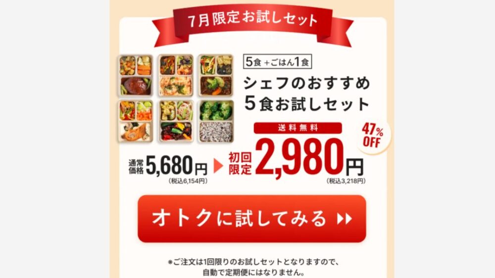 デリピックスのお試し注文セット