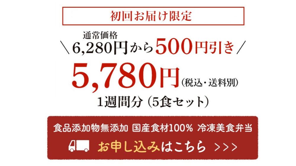 わんまいる美食弁当の割引ページ