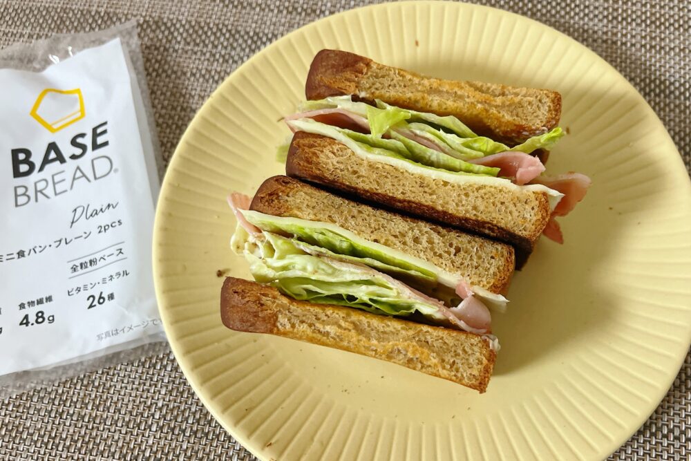 ベースブレッドのプレーン味(ミニ食パン)