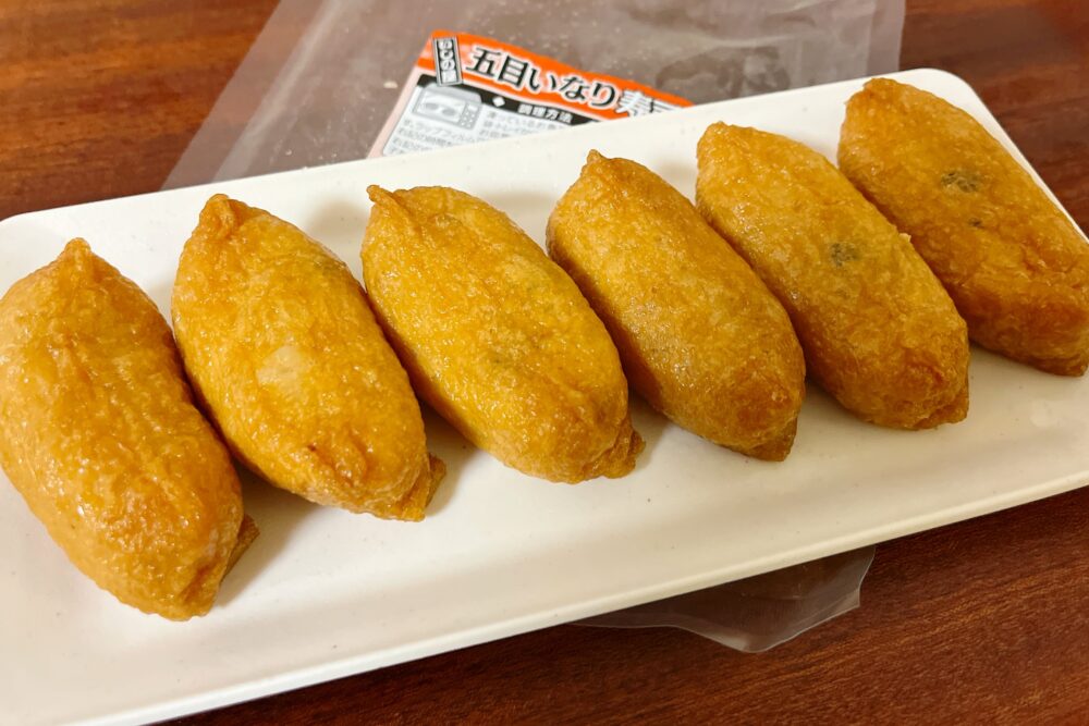 いしの屋の冷凍いなり寿司を実食レビュー