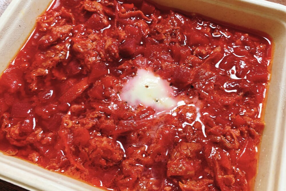 シェフボックス,牛肉とビーツのボルシチ