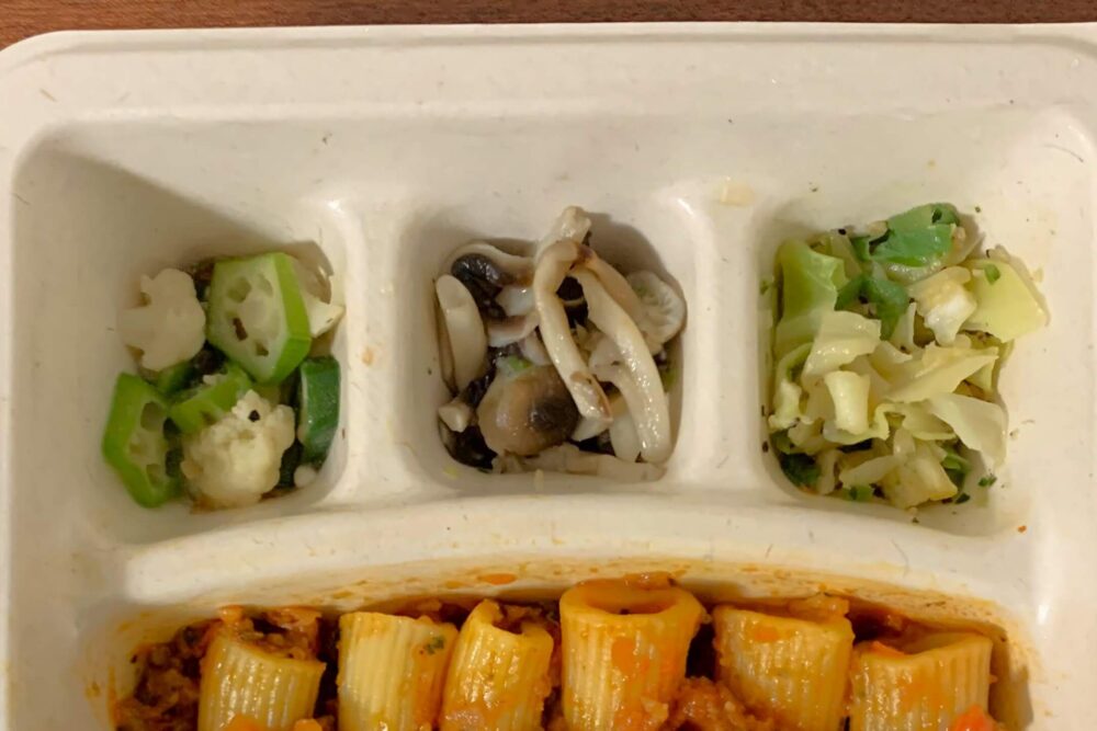 ナッシュの大豆ミートソースの生パスタ