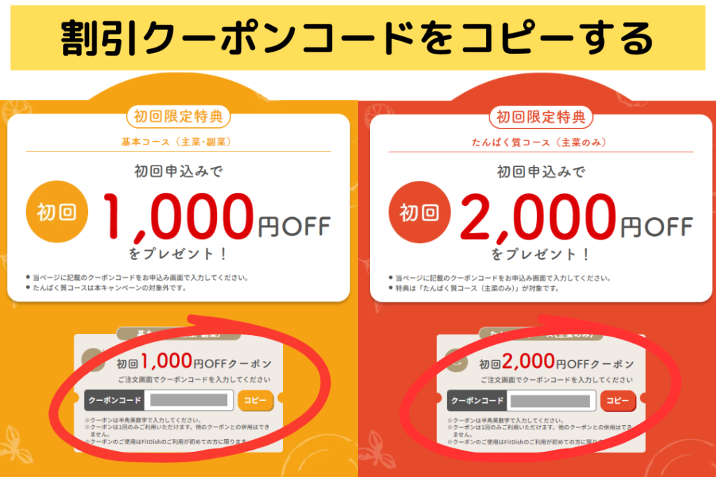 『FitDish』の注文方法