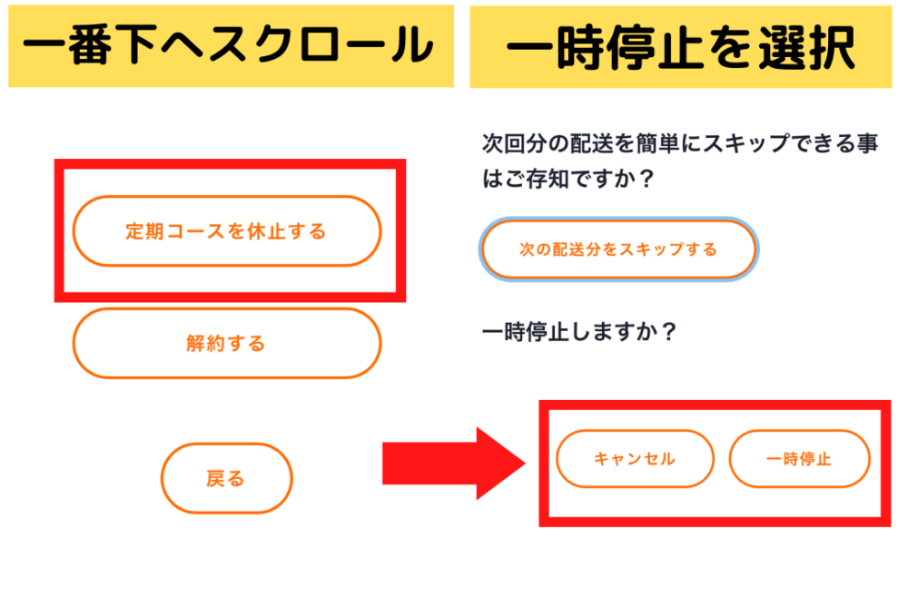 筋肉食堂DELIの休止方法