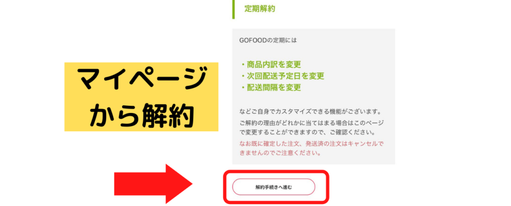 ゴーフード,gofood,解約