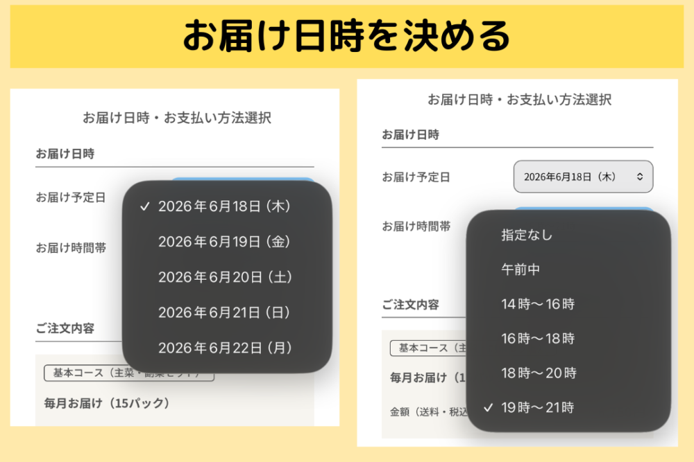 『FitDish』の注文方法